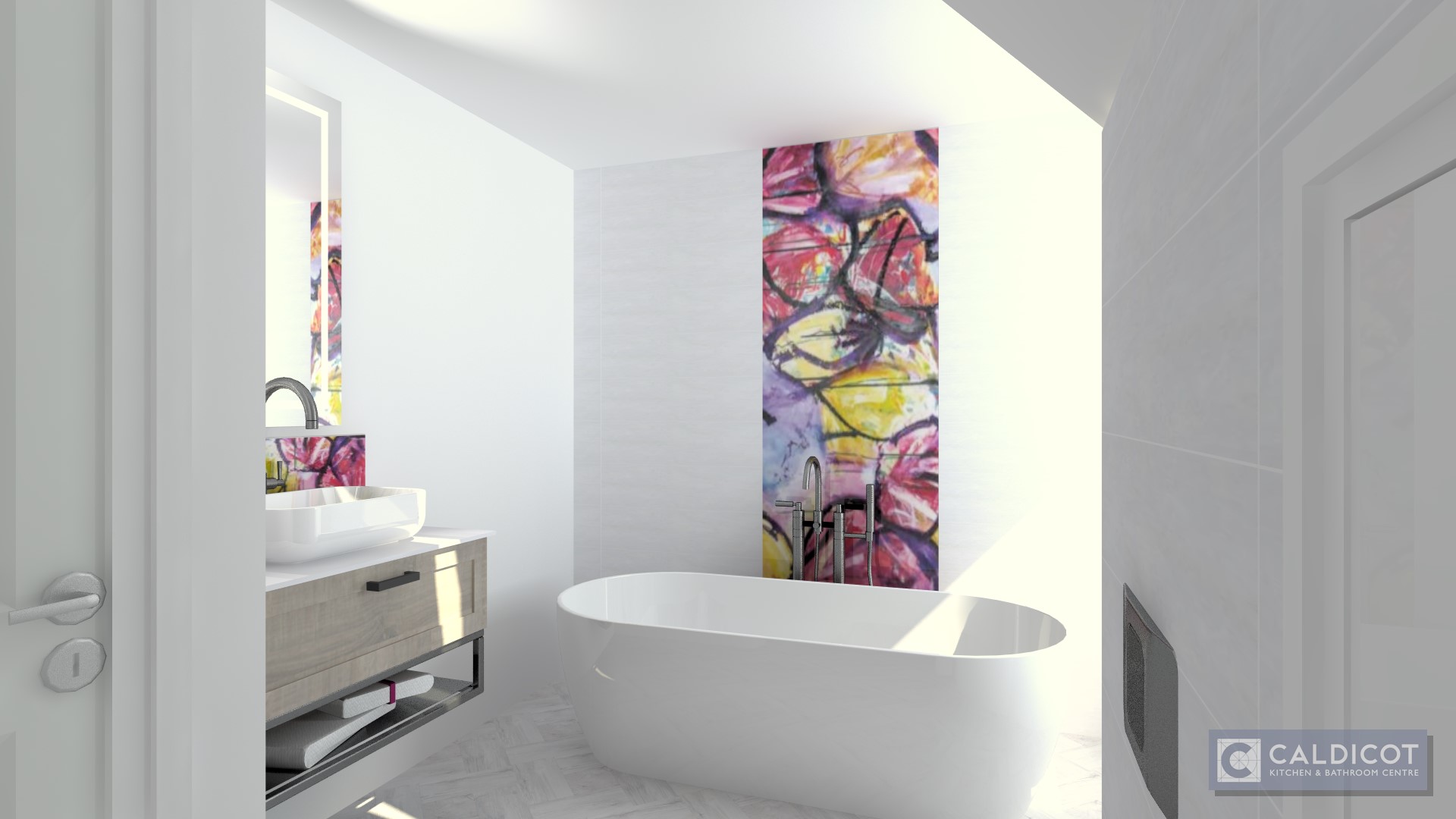 "Bathroom For An Art Lover"