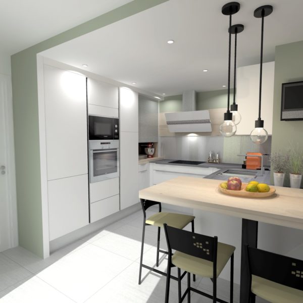 cuisine contemporaine petit espace