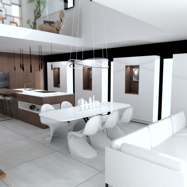 Cuisine-séjour n°1 chez Mme B.