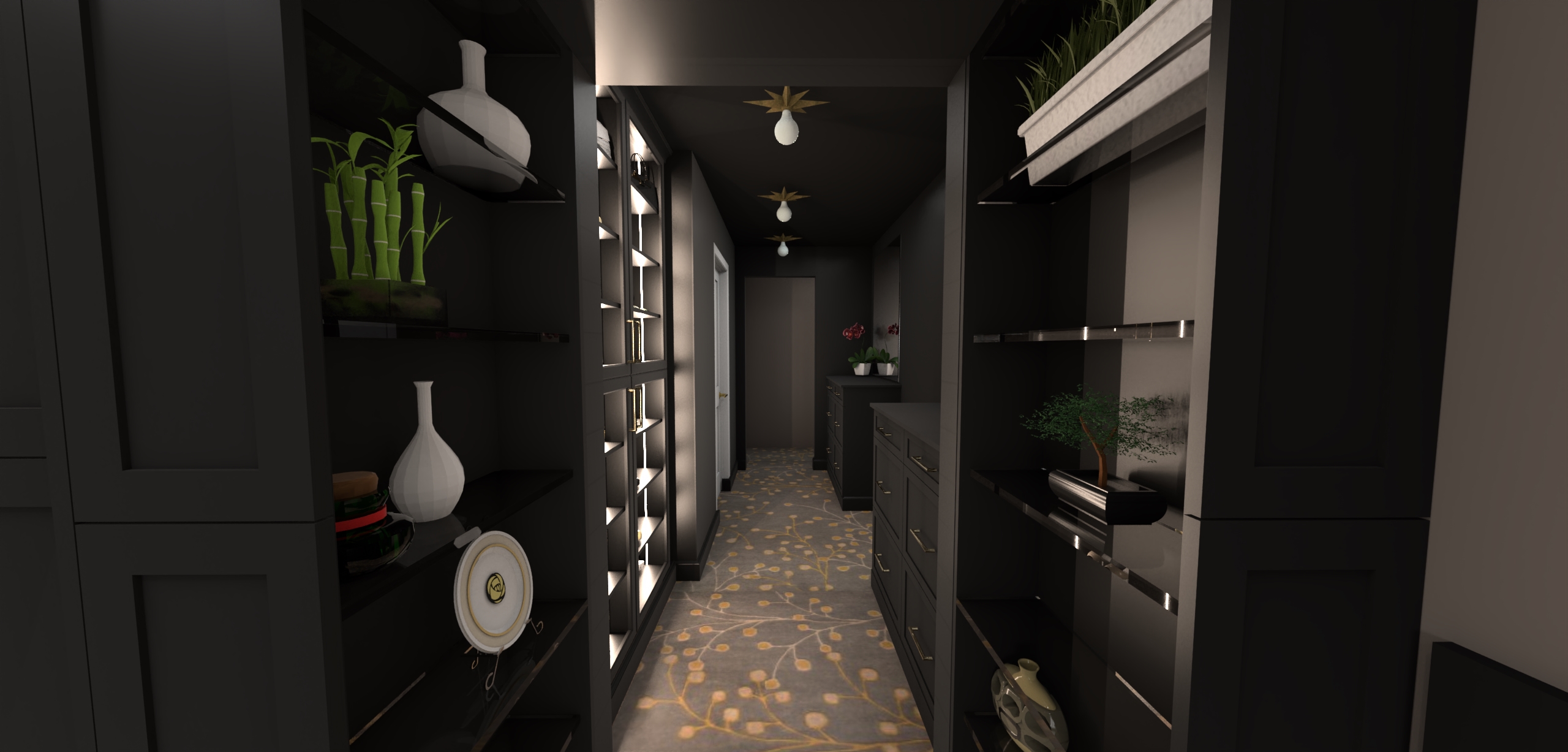 Moody Bedroom Hallway