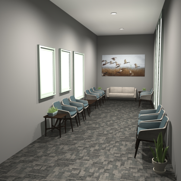 A Midwestern Dentist Waiting Room