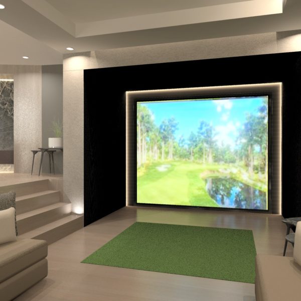 Cinema Room With Golf Simulator