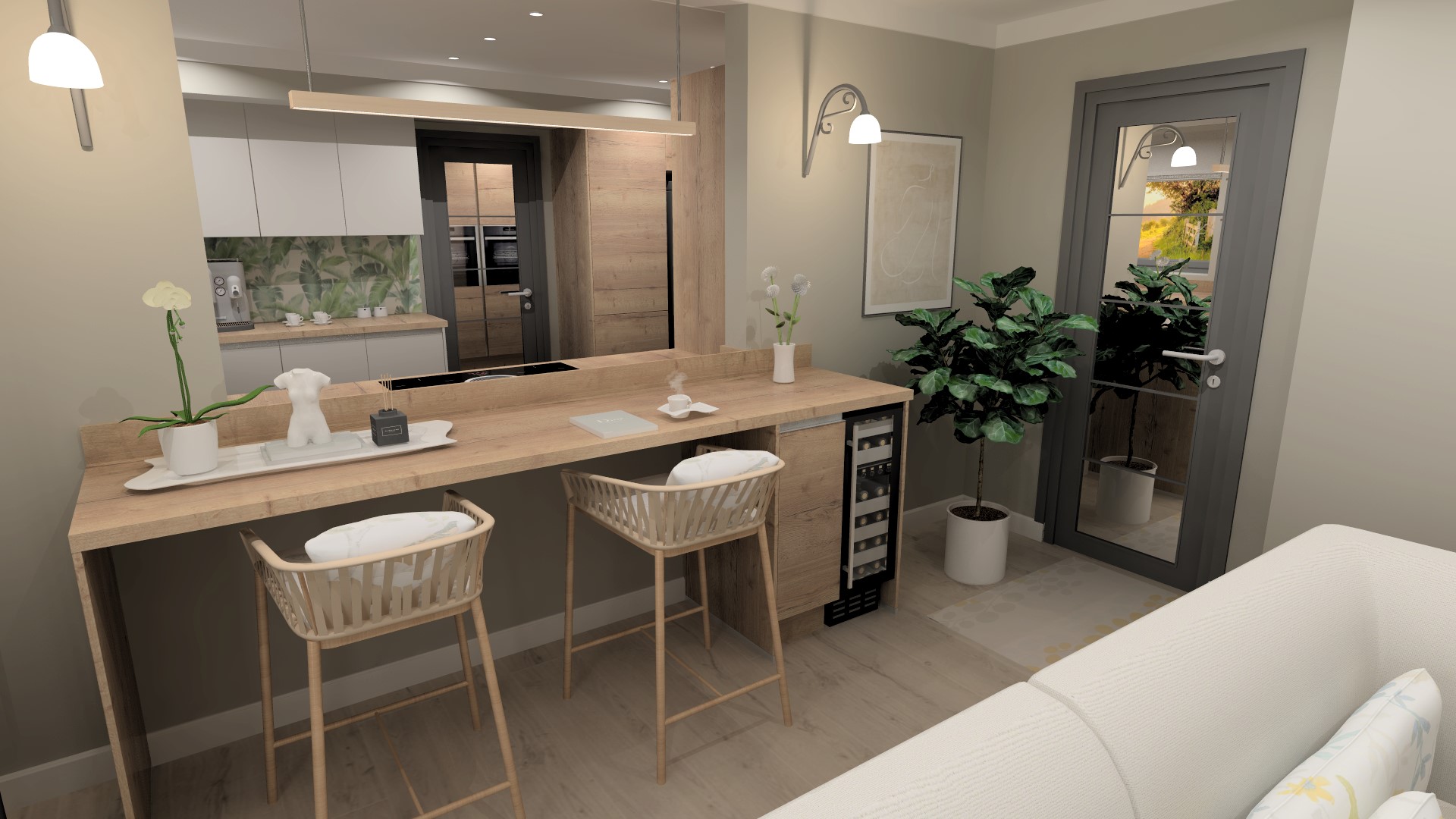 Modern Oak Kitchen