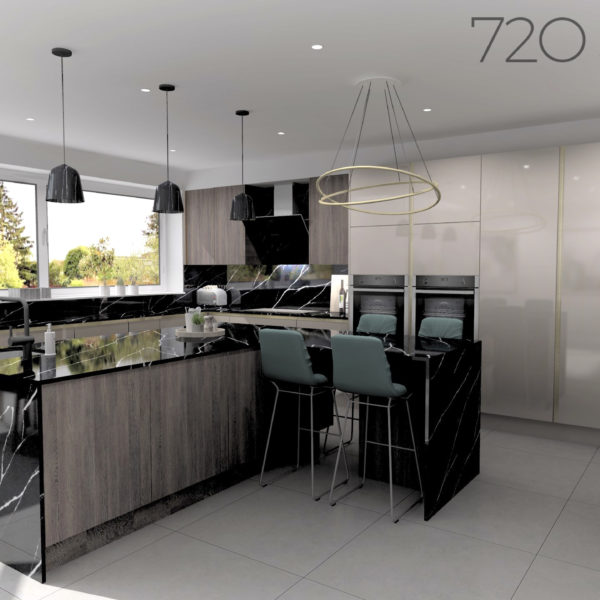 Black, Beige & Brass