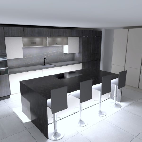 Black and Sand with Dekton