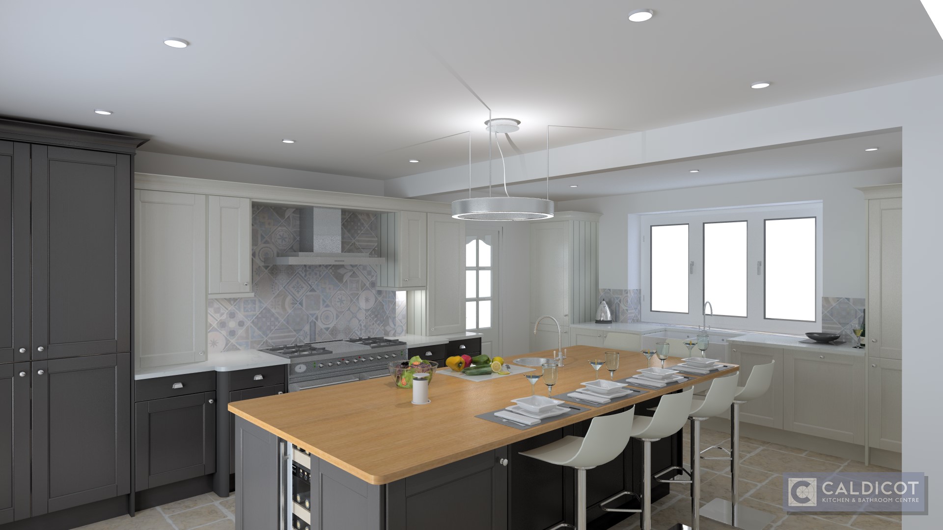 Family "Contemporary Country Kitchen"